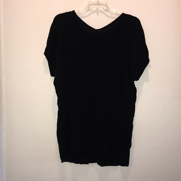 Madewell leather edge shirt dress. - Picture 2 of 4